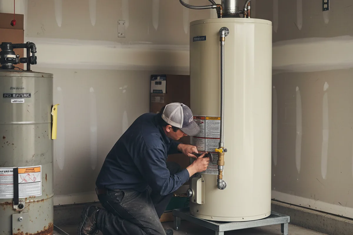 Water heater and shutoff valve replacement in Sophia
